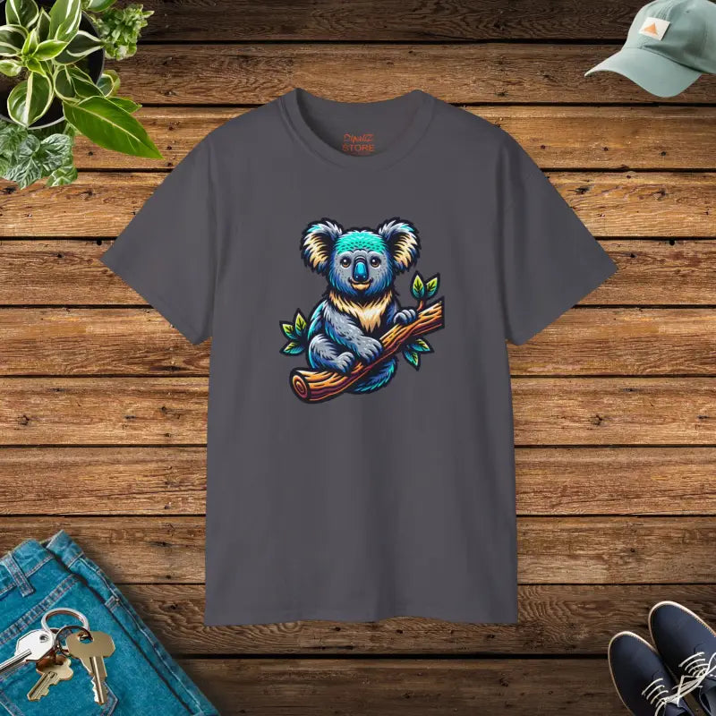 Your Style with the Koala Bear Ultra Cotton Tee - Charcoal / s T-shirt