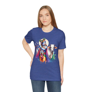 Trendy Cool Krishna Cow Tee - Soft Cotton Shirt - Dipaliz - T-shirts
