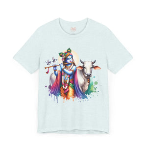 Trendy Cool Krishna Cow Tee - Soft Cotton Shirt - Dipaliz - T-shirts