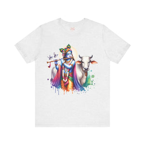 Trendy Cool Krishna Cow Tee - Soft Cotton Shirt - Dipaliz - T-shirts