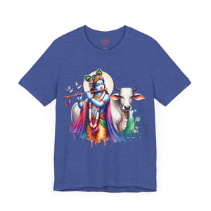 Trendy Cool Krishna Cow Tee - Soft Cotton Shirt - Dipaliz - T-shirts