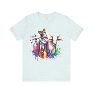 Trendy Cool Krishna Cow Tee - Soft Cotton Shirt - Dipaliz - T-shirts