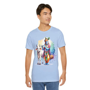 Epic Krishna Flute Tee - Unisex Jersey Short Sleeve - Dipaliz - T-shirts