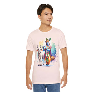 Epic Krishna Flute Tee - Unisex Jersey Short Sleeve - Dipaliz - T-shirts