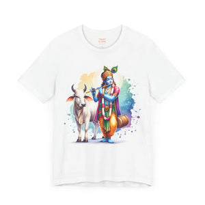 Epic Krishna Flute Tee - Unisex Jersey Short Sleeve - Dipaliz - T-shirts