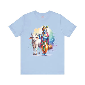Epic Krishna Flute Tee - Unisex Jersey Short Sleeve - Dipaliz - T-shirts