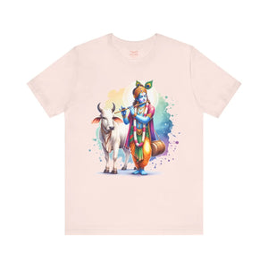 Epic Krishna Flute Tee - Unisex Jersey Short Sleeve - Dipaliz - T-shirts