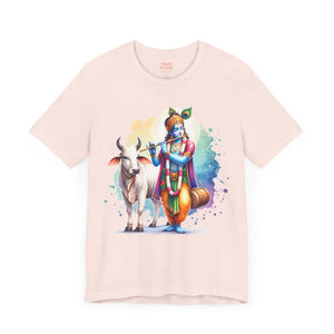 Epic Krishna Flute Tee - Unisex Jersey Short Sleeve - Dipaliz - T-shirts