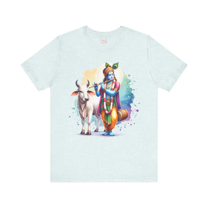 Epic Krishna Flute Tee - Unisex Jersey Short Sleeve - Dipaliz - T-shirts