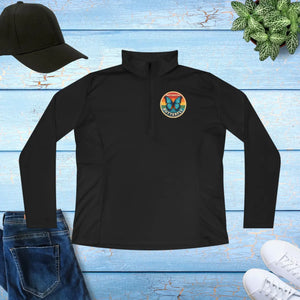 Chic Ladies Quarter-zip - Butterfly Design Active - Dipaliz - Sweatshirts