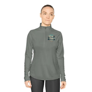 Ladies Quarter-zip Pullover Ocean Vibes Style - Dipaliz - Sweatshirts