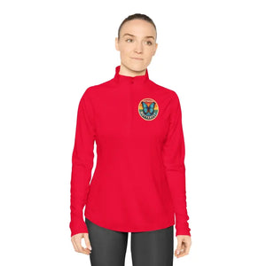 Ladies Quarter-zip Butterfly Design Pullover - Dipaliz - Sweatshirts