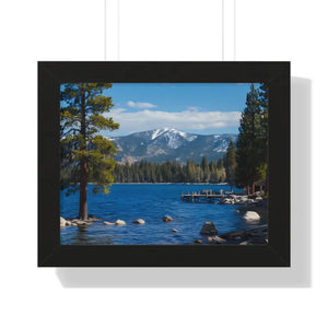 Lake Tahoe Gallery Canvas Wraps Framed Horizontal Poster - Dipaliz - 14″ x 11″ / Black - Prints