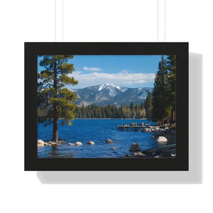 Lake Tahoe Gallery Canvas Wraps Framed Horizontal Poster - Dipaliz - 16″ x 12″ / Black - Prints