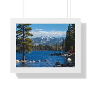 Lake Tahoe Gallery Canvas Wraps Framed Horizontal Poster - Dipaliz - 16″ x 12″ / White - Prints