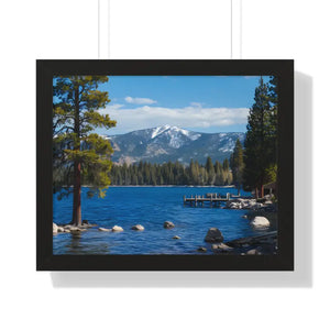 Lake Tahoe Gallery Canvas Wraps Framed Horizontal Poster - Dipaliz - 20’’ x 16’’ / Black - Prints
