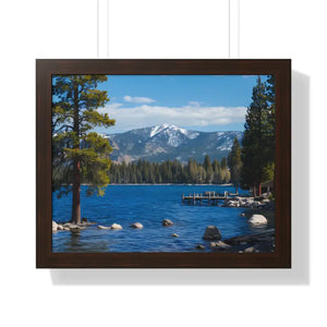 Lake Tahoe Gallery Canvas Wraps Framed Horizontal Poster - Dipaliz - 20’’ x 16’’ / Walnut - Prints