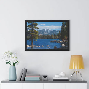 Lake Tahoe Gallery Canvas Wraps Framed Horizontal Poster - Dipaliz - 30’’ x 20’’ / Black - Prints