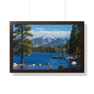 Lake Tahoe Gallery Canvas Wraps Framed Horizontal Poster - Dipaliz - 30’’ x 20’’ / Walnut - Prints
