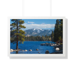 Lake Tahoe Gallery Canvas Wraps Framed Horizontal Poster - Dipaliz - 30’’ x 20’’ / White - Prints