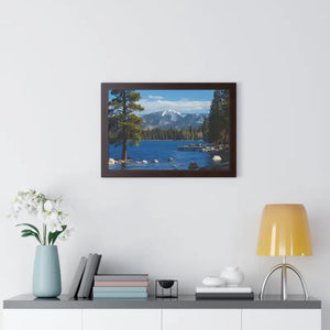 Lake Tahoe Gallery Canvas Wraps Framed Horizontal Poster - Dipaliz - Prints