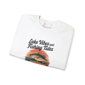 Lake Vibes Heavy Blend Crewneck - Fishing Days Comfort - Dipaliz - Sweatshirts