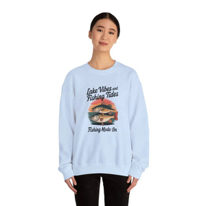 Cozy Lake Vibes Heavy Blend Crewneck - Fishing Days - Dipaliz - Sweatshirts