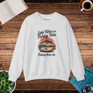 Cozy Lake Vibes Heavy Blend Crewneck - Fishing Days - Dipaliz - Sweatshirts