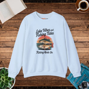 Cozy Lake Vibes Heavy Blend Crewneck - Fishing Days - Dipaliz - Sweatshirts