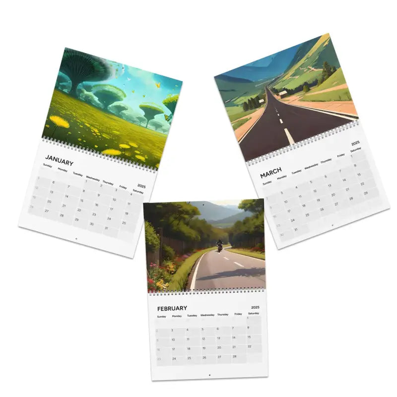 Vibrant 2025 Landscape Views Calendar for your Wall - 10.8’’ x 8.4’’ / Semi Glossy