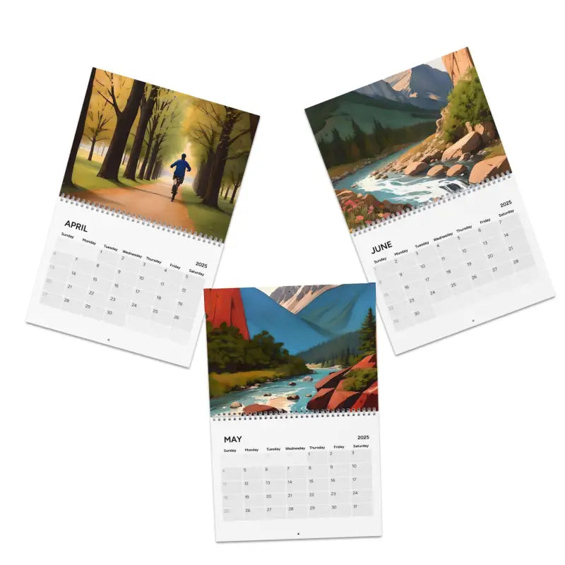 Vibrant 2025 Landscape Views Calendar for your Wall - 10.8’’ x 8.4’’ / Semi Glossy