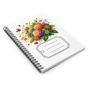 Lantana Flowers Notebook - Turn Shopping Lists Into Art - Dipaliz - one Size - Journals