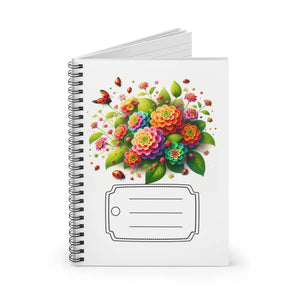 Vibrant Lantana Flowers Notebook - Shopping Lists - Dipaliz - Journals