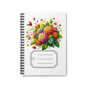 Vibrant Lantana Flowers Notebook - Shopping Lists - Dipaliz - Journals