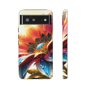 Protective Phone Cases Large Dahlia Flower Water Drops - Dipaliz - Mobile