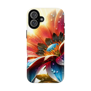 Protective Phone Cases Large Dahlia Flower Water Drops - Dipaliz - Mobile