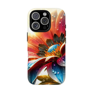 Protective Phone Cases Large Dahlia Flower Water Drops - Dipaliz - Mobile