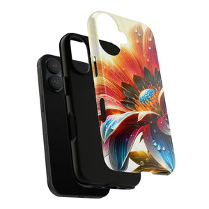 Protective Phone Cases Large Dahlia Flower Water Drops - Dipaliz - Mobile