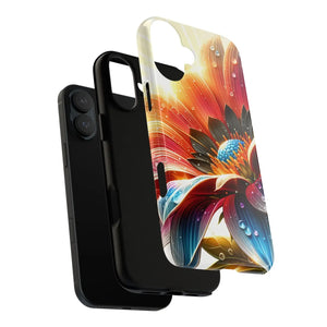 Protective Phone Cases Large Dahlia Flower Water Drops - Dipaliz - Mobile