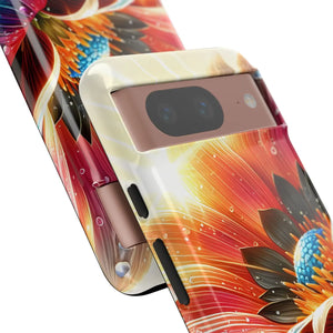 Protective Phone Cases Large Dahlia Flower Water Drops - Dipaliz - Mobile