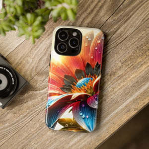 Protective Phone Cases Large Dahlia Flower Water Drops - Dipaliz - Mobile
