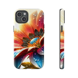 Protective Phone Cases Large Dahlia Flower Water Drops - Dipaliz - Mobile