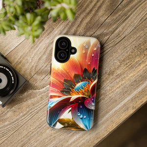 Protective Phone Cases Large Dahlia Flower Water Drops - Dipaliz - Mobile
