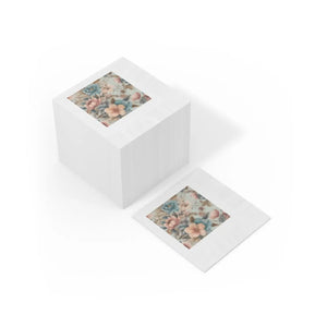 Floral Pattern Napkins – Soft Broadcloth Fabric - Dipaliz - Paper