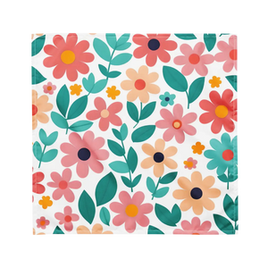 Bold Floral All-over Print Bandana - Eco-friendly - Dipaliz - Bandanas & Headties