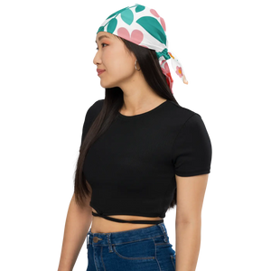 Bold Floral All-over Print Bandana - Eco-friendly - Dipaliz - Bandanas & Headties