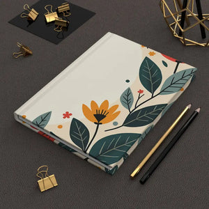Large Flowers Hardcover Journal - Stylish Creative Notebook - Dipaliz - Journals