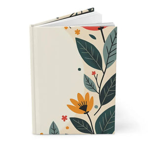 Large Flowers Hardcover Journal - Stylish Creative Notebook - Dipaliz - Journals
