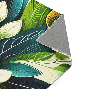 Floral Area Rugs – Leaf Designs Chenille - Dipaliz