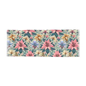 Large Flowers Light Scarf - Scarves & Shawls